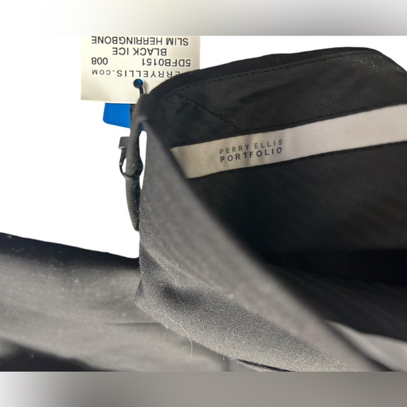 PERRY ELLIS Men's Slim-Fit Herringbone Dress pants slacks work pants Size 31X30 - Picture 6 of 8